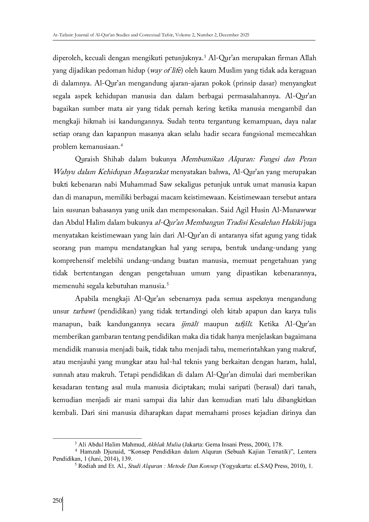 JURIS Kajian Akhlak Akhlak Kepada Kedua Orang Tua Dalam Al Qur an Kajian Tafsir Tematik Indonesia