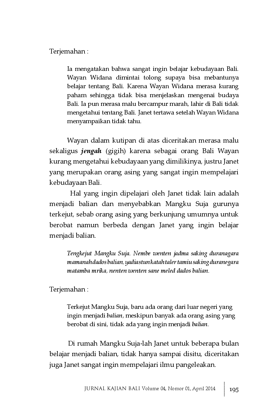 juris Bule Belajar Budaya Bali Kritik Identitas dalam Antologi Cerpen Mekel Paris