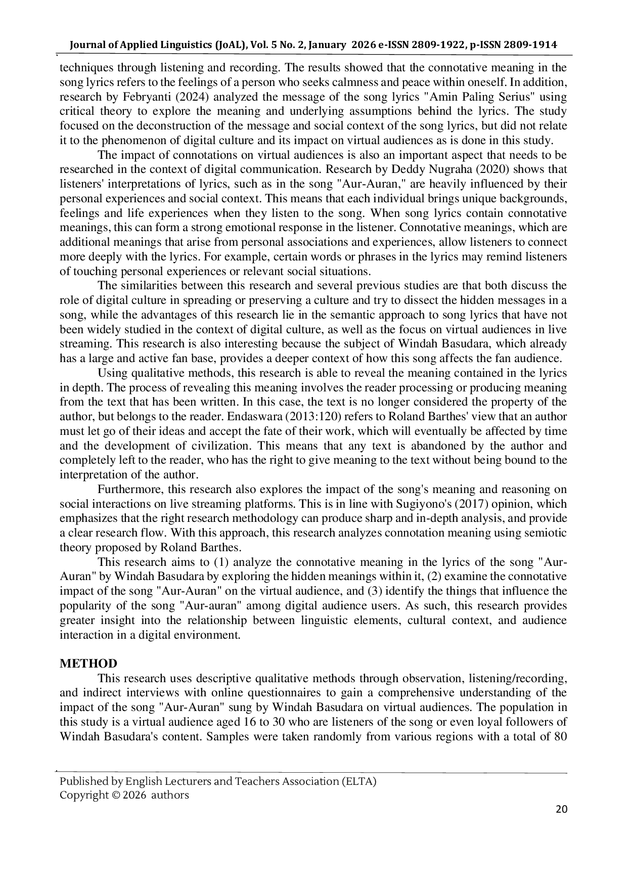 JURIS Aur Auran as a Language of Digital Cultural Expression in Live Streaming An Analysis of Its Connotation Meaning and Impact among Virtual Audiences