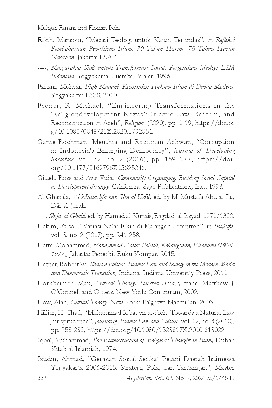 juris Fiqh Based Social Transformation in Farmer Empowerment A Participatory Action Research Approach