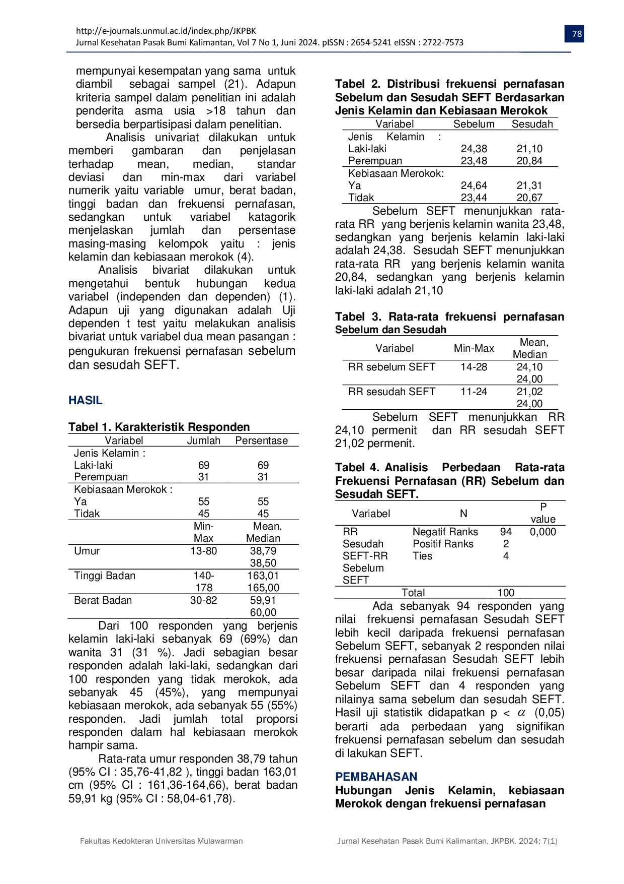 JURIS Spiritual Emotional Freedom Technique SEFT Reduces Breathing Frequency in Bronchial Asthma