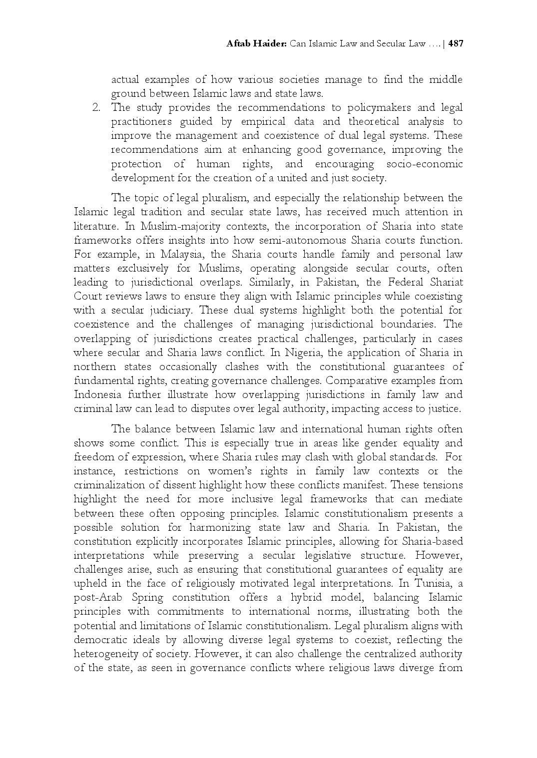 juris Can Islamic Law and Secular Law Coexist Without Conflict