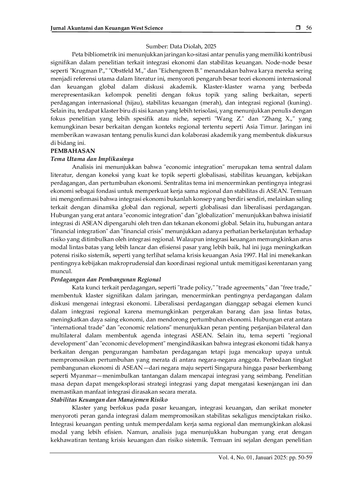 JURIS Perkembangan Penelitian tentang Integrasi Ekonomi dan Stabilitas Keuangan di ASEAN