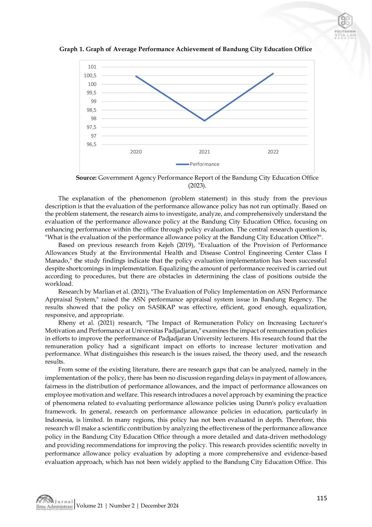 JURIS Evaluasi Kebijakan Tunjangan Kinerja di Kantor Pendidikan Kota Bandung