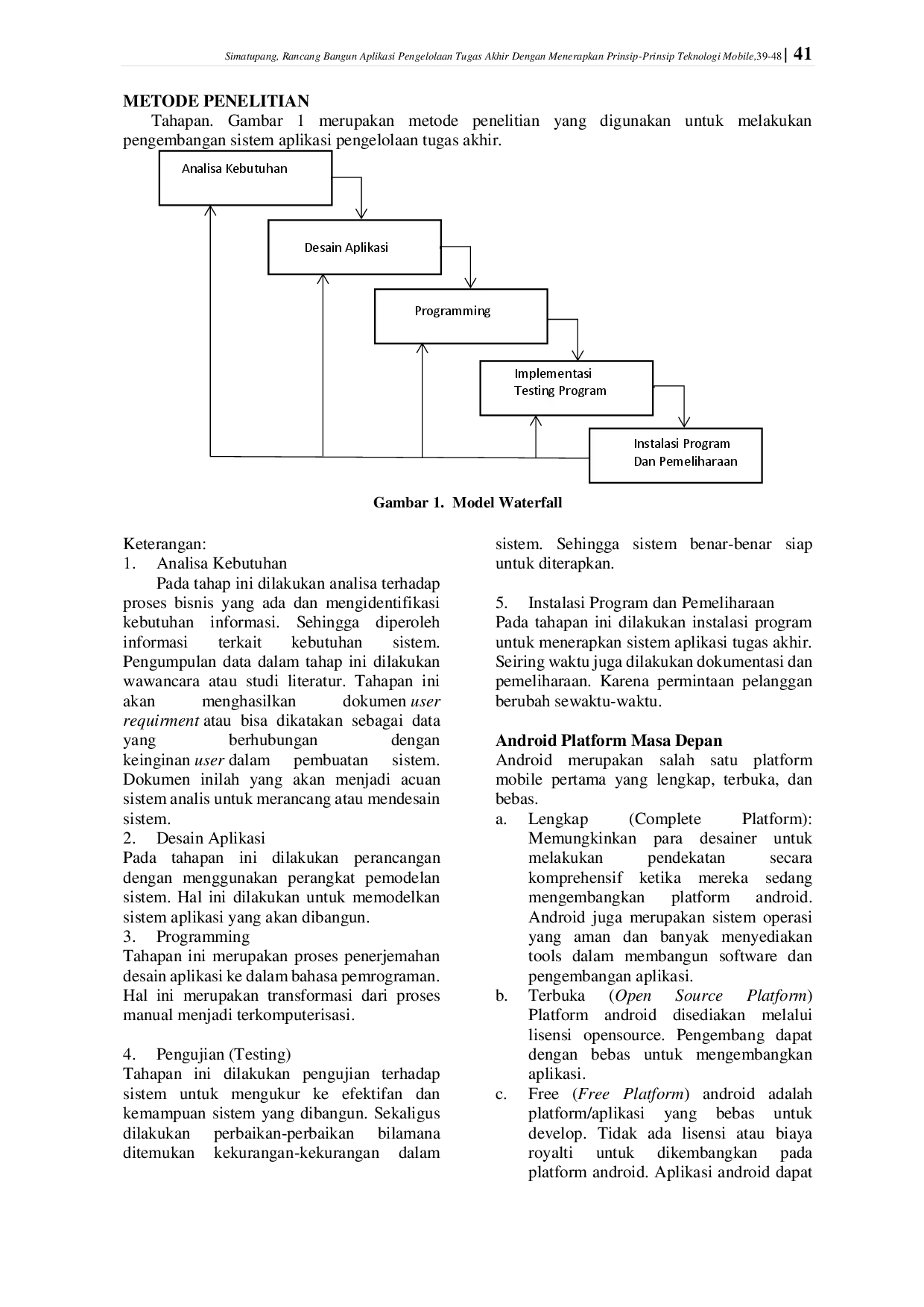 juris Rancang Bangun Aplikasi Pengelolaan Tugas Akhir dengan Menerapkan Prinsip Prinsip Teknologi Mobile