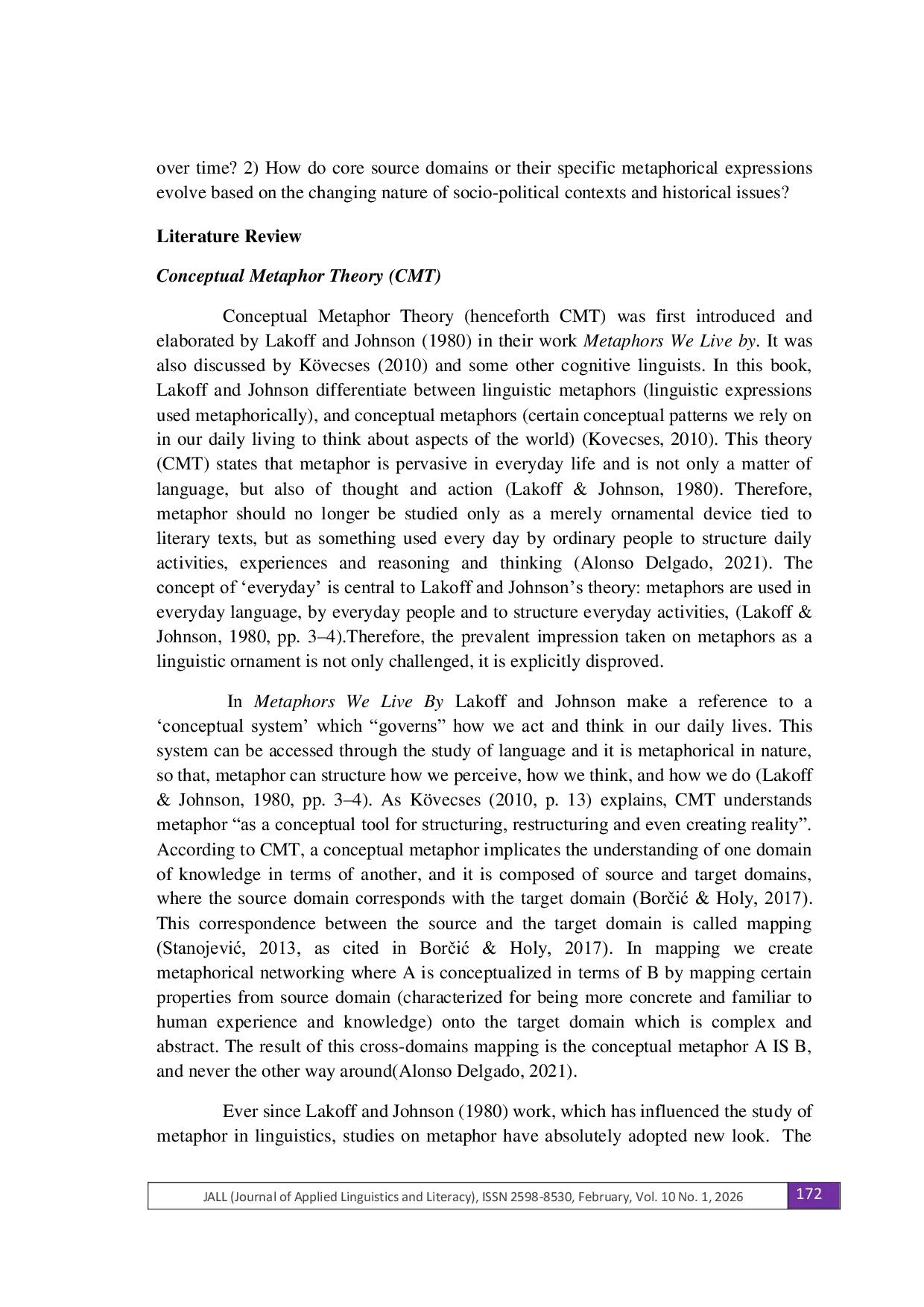 JURIS Metaphorical Framing in Political Discourse A Longitudinal Study of Conceptual Metaphor Use in American Presidential Speeches