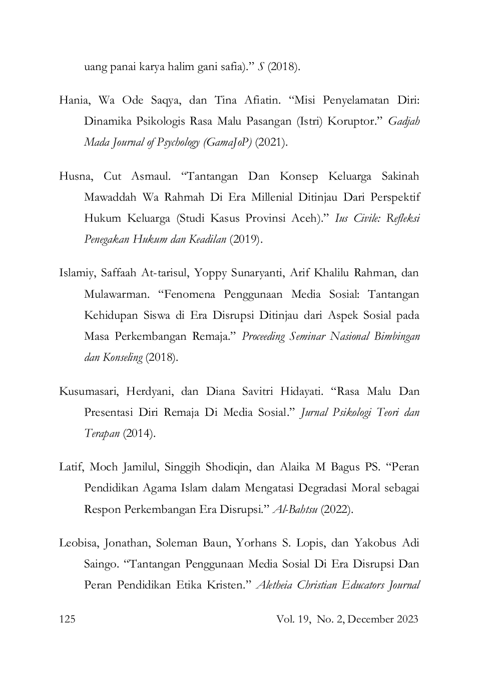 JURIS The Culture Of Shame Between The Challenges And Threats Of Social Media In The Era Of Digital Transformation The Concept Of Islamic Family Law