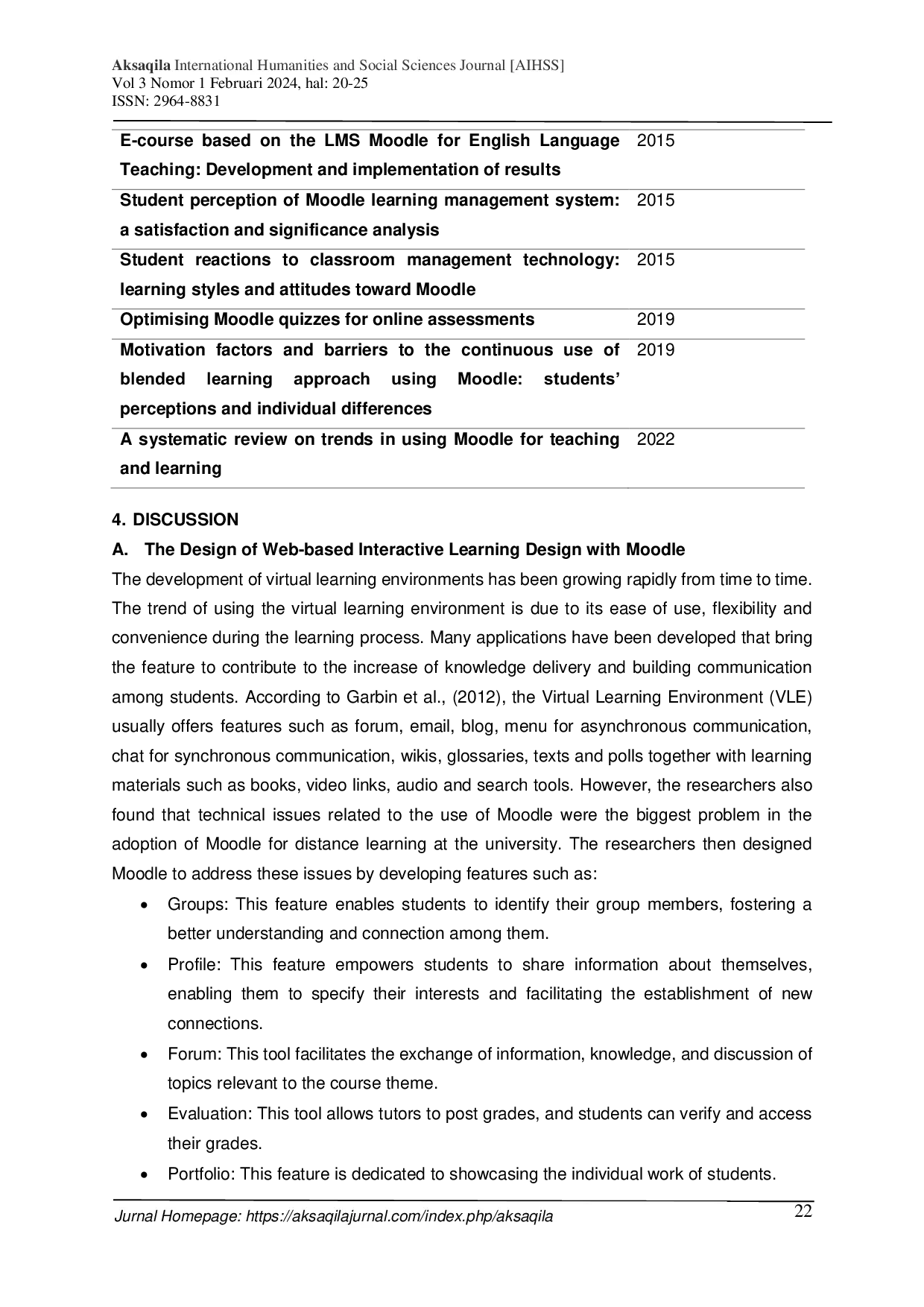 JURIS Web based Interactive Distance Learning Design with Moodle