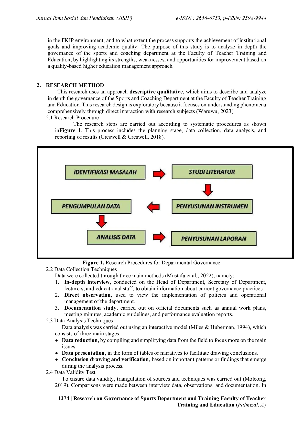 JURIS Research on Governance of Sports Department and Training Faculty of Teacher Training and Education