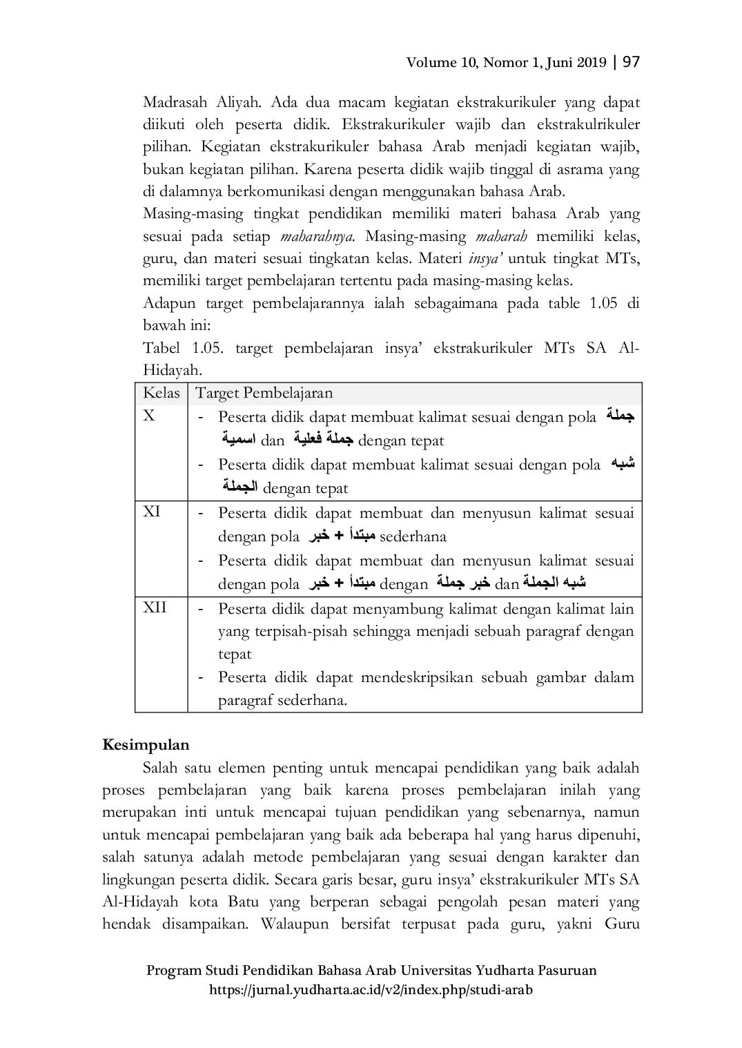 JURIS Implementasi Model Pembelajaran Cooperative Learning Tipe STAD dalam Pembelajaran Insya