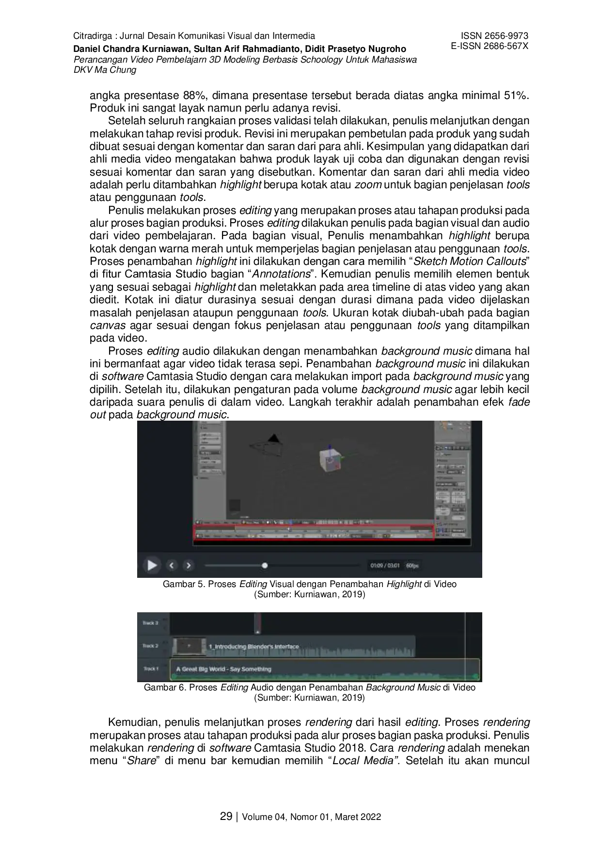 JURIS Perancangan Video Pembelajaran 3D Modeling Berbasis Schoology Untuk Mahasiswa DKV Ma Chung