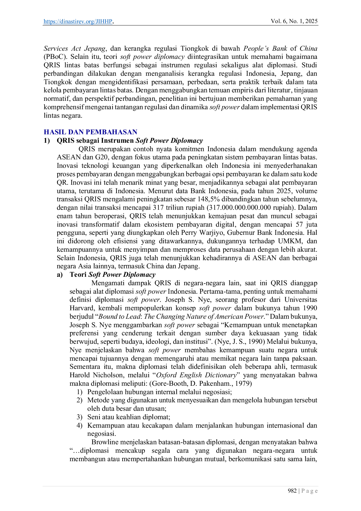 JURIS Diplomasi Soft Power dan Tantangan Regulasi Dalam Implementasi Qris Cross Border