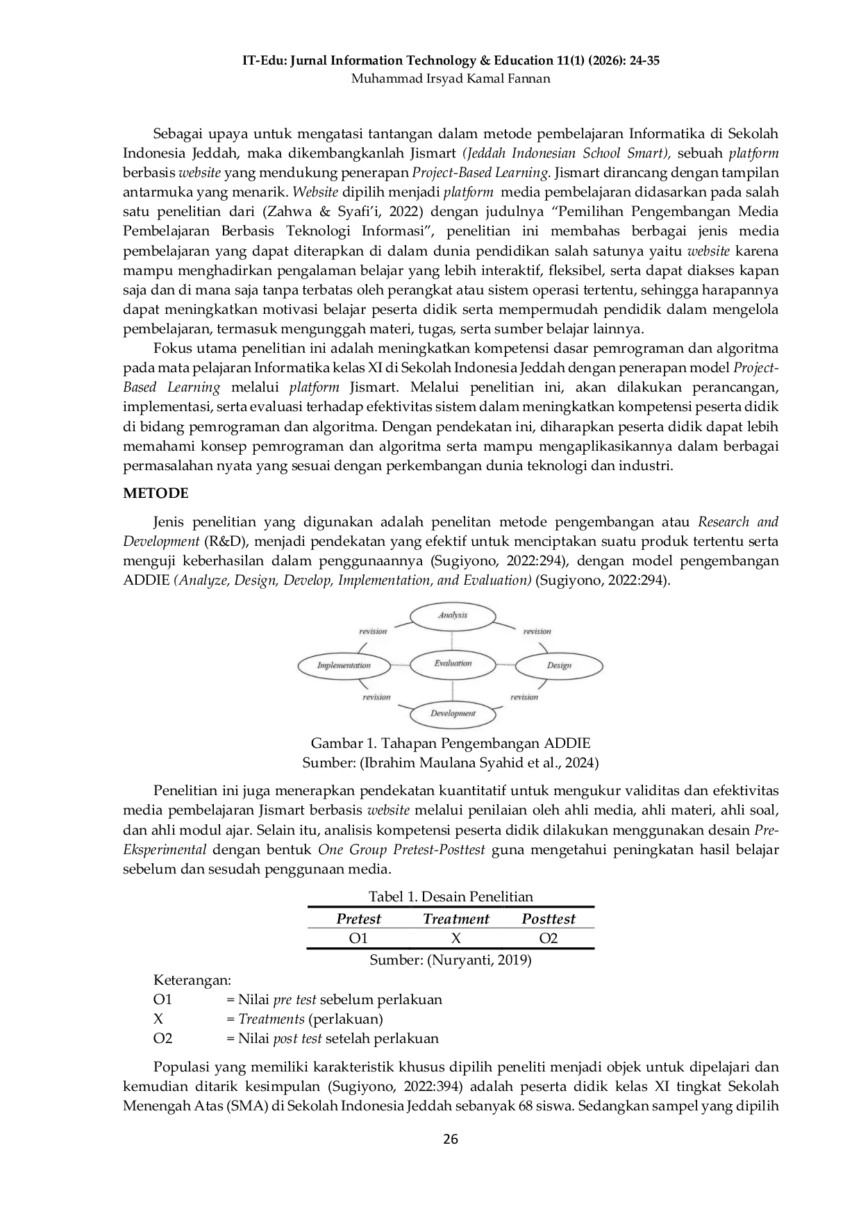 JURIS Rancang Bangun Jismart Berbasis Website Dengan Model PjBL Untuk Meningkatkan Kompetensi Dasar Pemrograman dan Algoritma