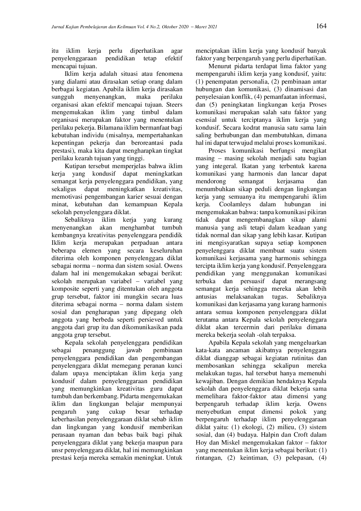 juris Meningkatkan Kedisiplinan Guru dan Kinerja Guru pada SD Negeri 007 Teluk Sebong Kecamatan Teluk Sebong