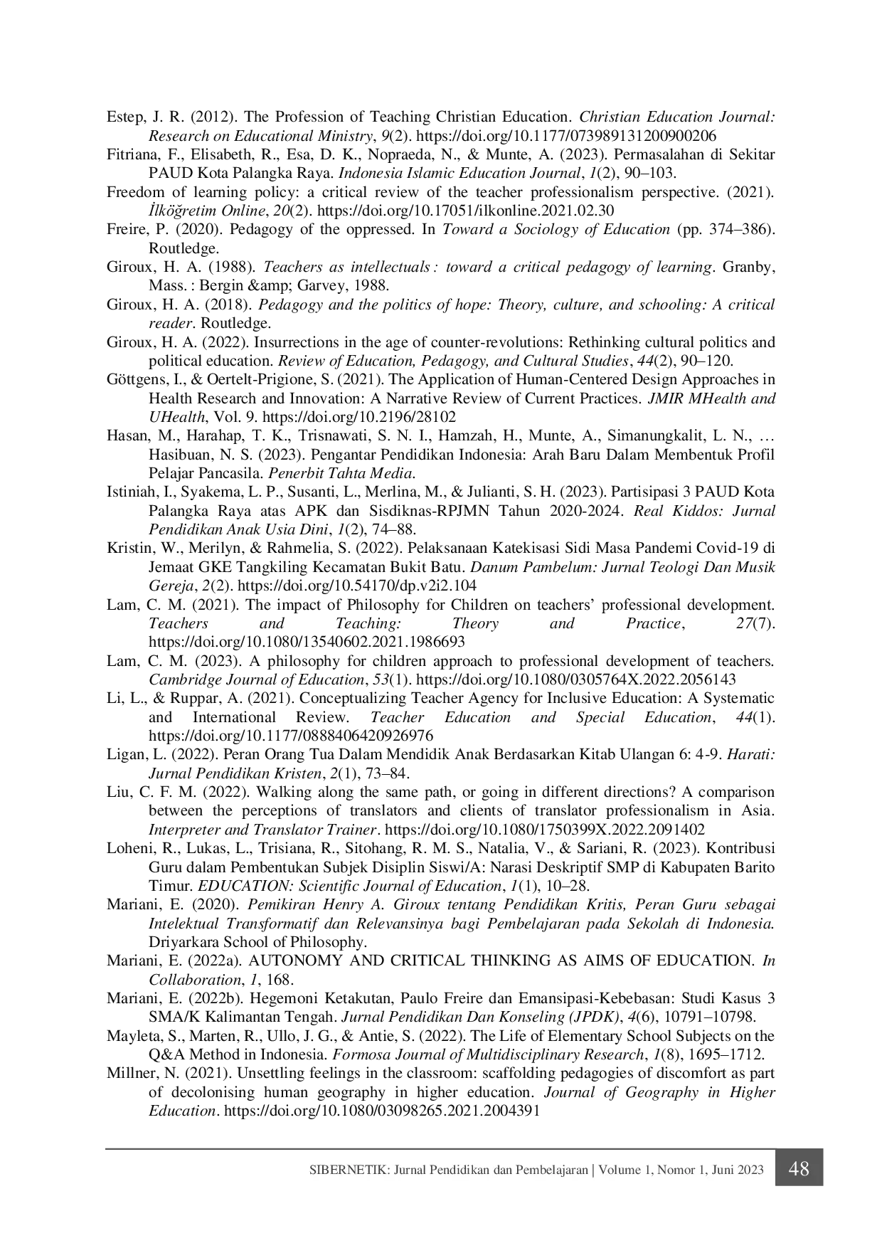 JURIS Urgensial Filsafat Kode Etik dan Profesionalisme Guru di Kalimantan Tengah