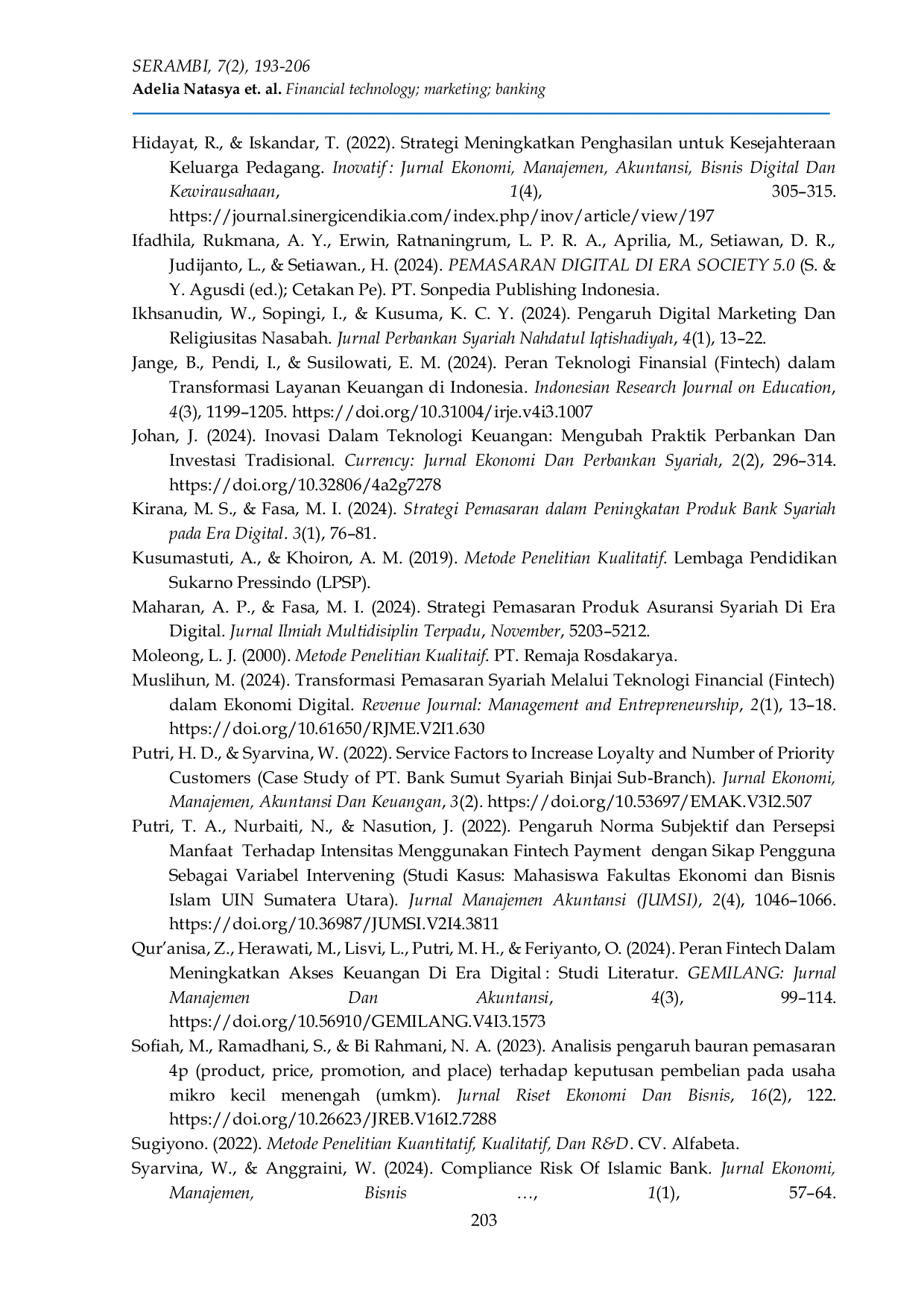 JURIS Marketing strategies for Islamic bank products amid competition with digital fintech