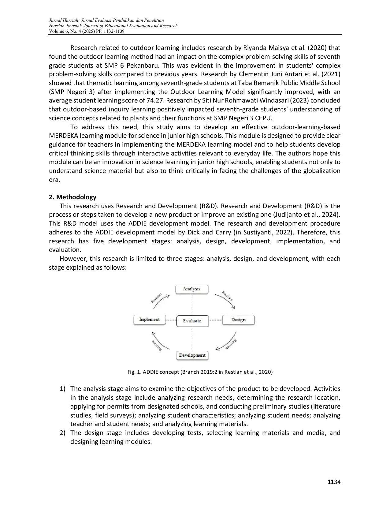 JURIS Pengembangan Modul Pembelajaran Berbasis Alur MERDEKA dengan Pembelajaran di Luar Kelas untuk Meningkatkan Kemampuan Berpikir Kritis Siswa dalam Pembelajaran IPA Kelas VII di SMP 2 Darul Hikmah Kabup