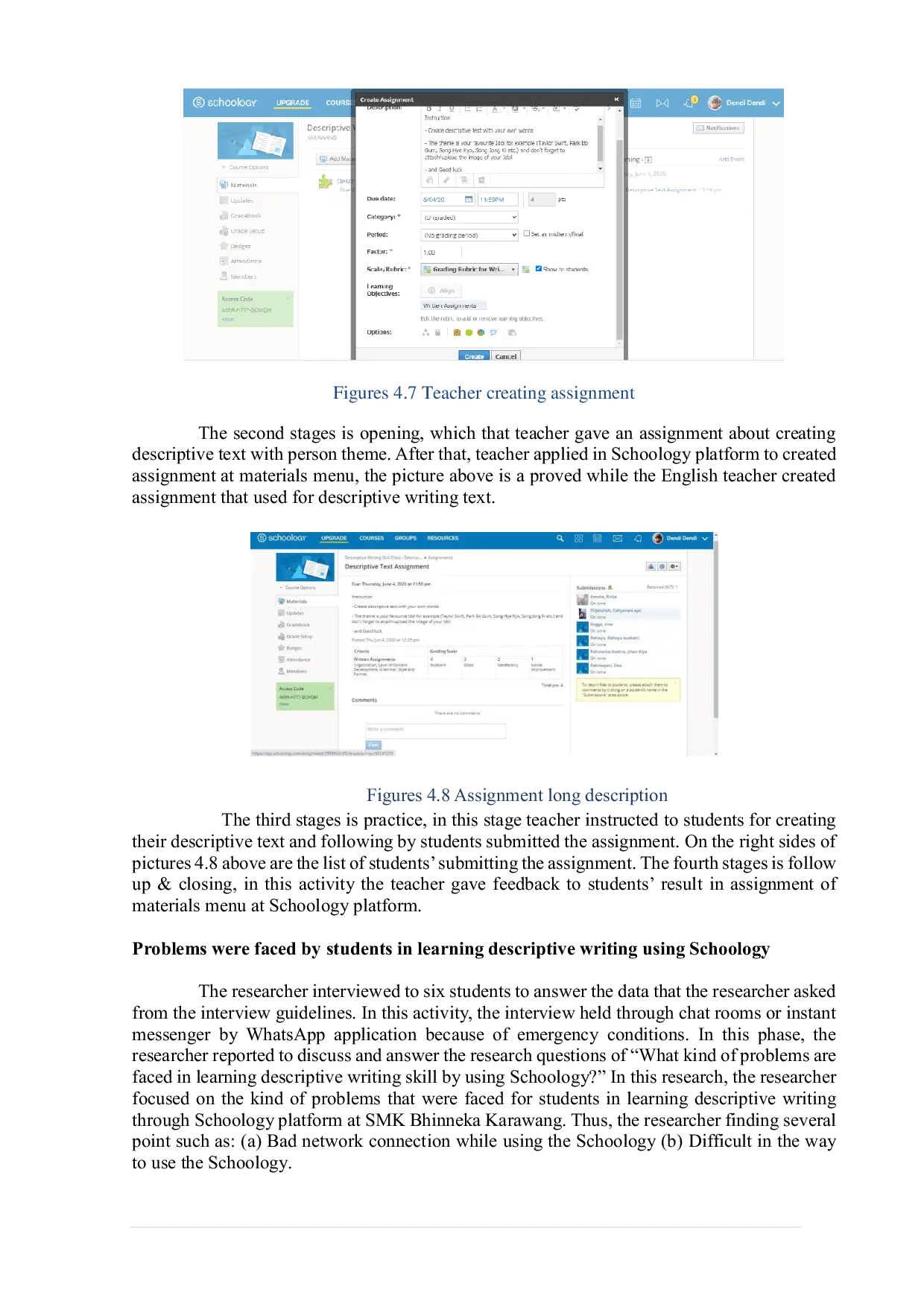 JURIS Penggunaan Schoology dalam Learning Management System LMS dalam pembelajaran instruksi menulis