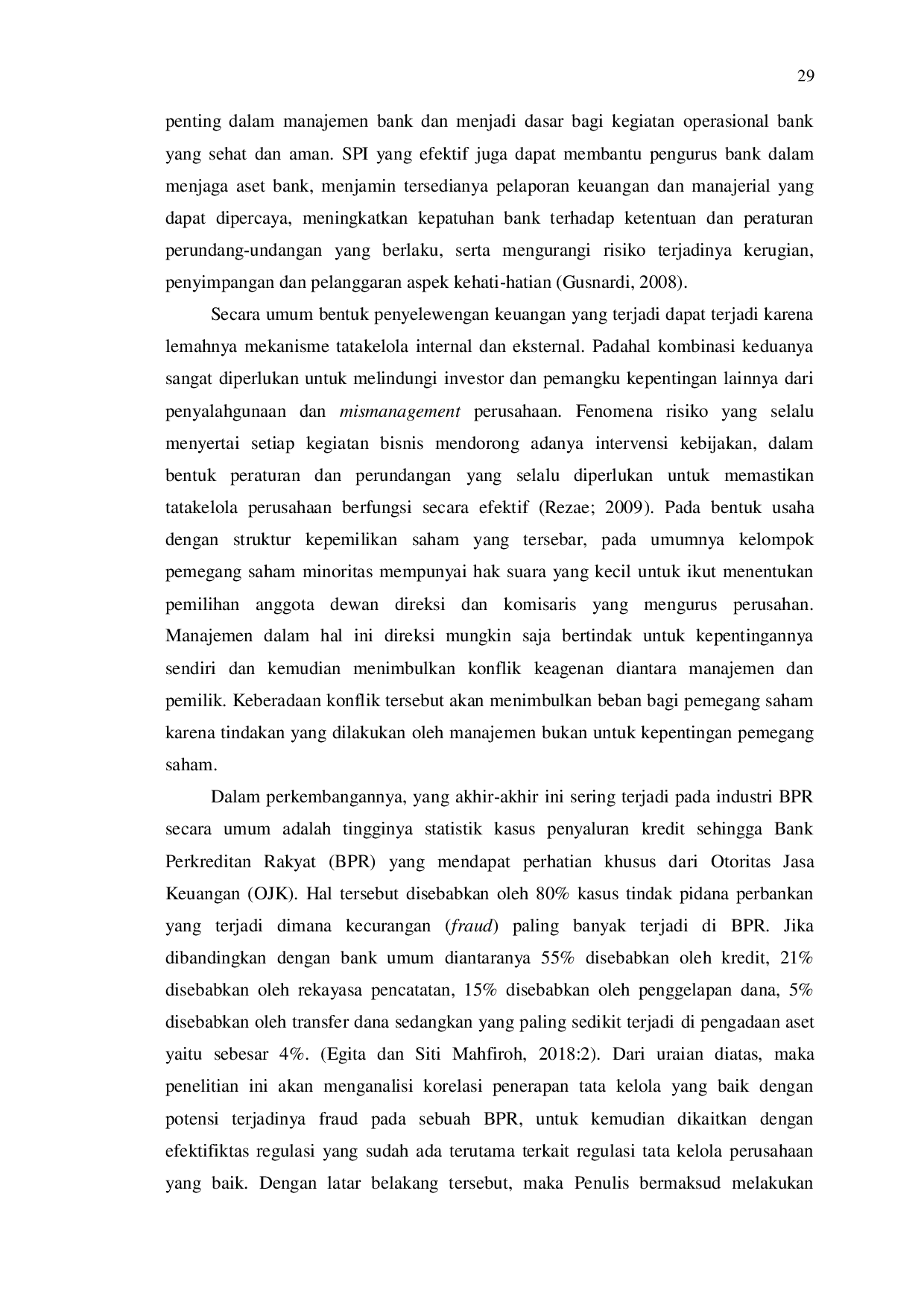 JURIS Studi Analisis Kualitatif Good Corporate Governance GCG dalam Pencegahan Fraud pada Lembaga Keuangan BPR