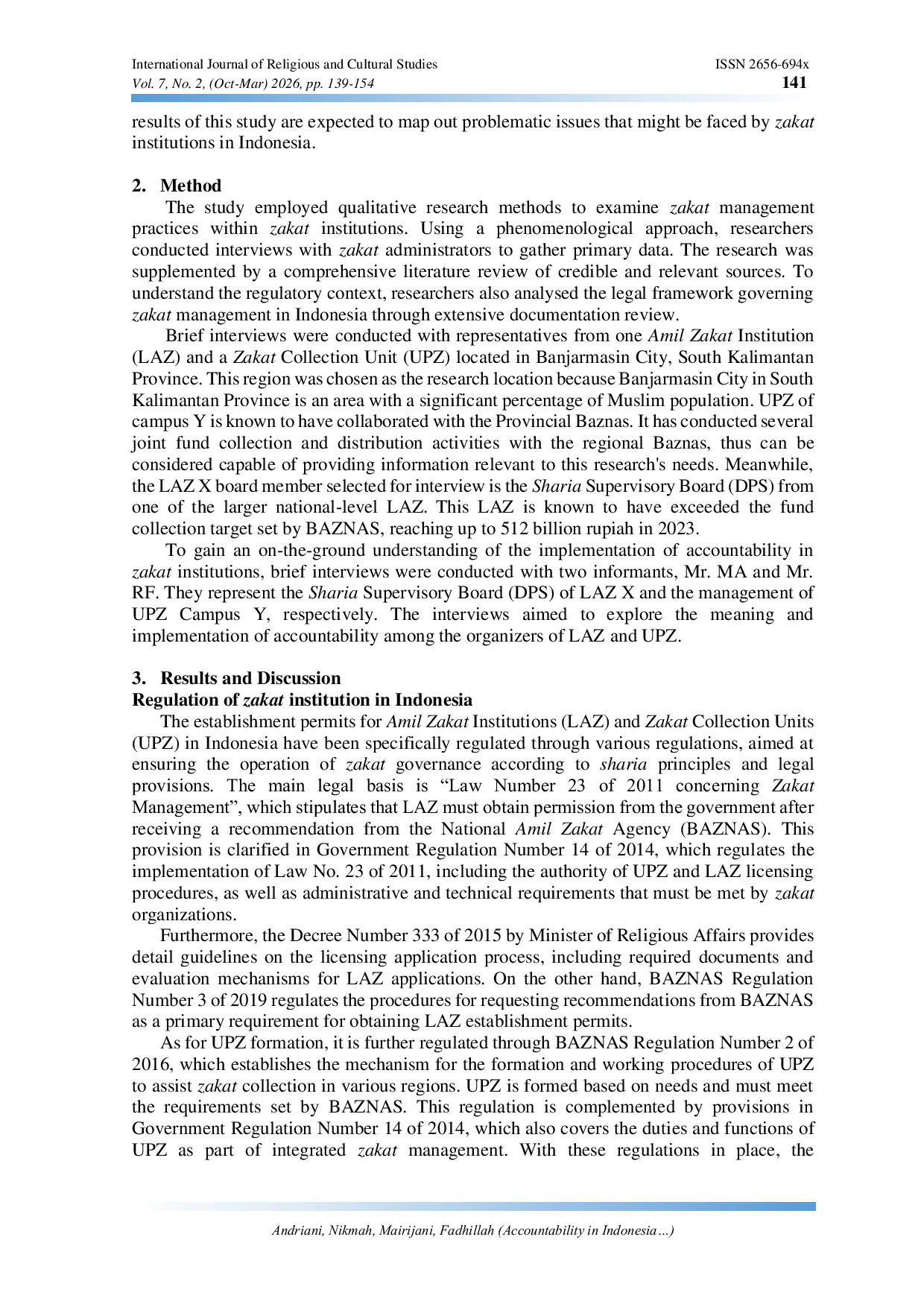 JURIS Accountability in Indonesian Zakat Institutions Insightsfrom Practice