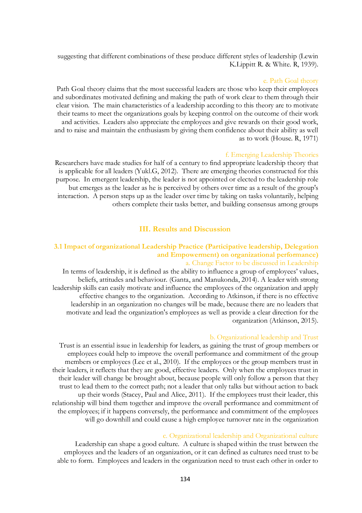 JURIS Scientific Article Review on Practice of Organizational Leadership Participative Leadership Delegation and Empowerment