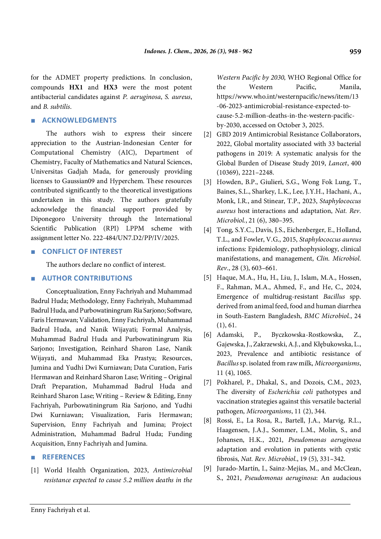 JURIS Synthesis Antibacterial Activity and In Silico Analysis of Hydroxyxanthone Derivatives Targeting Gram Positive and Gram Negative Bacteria