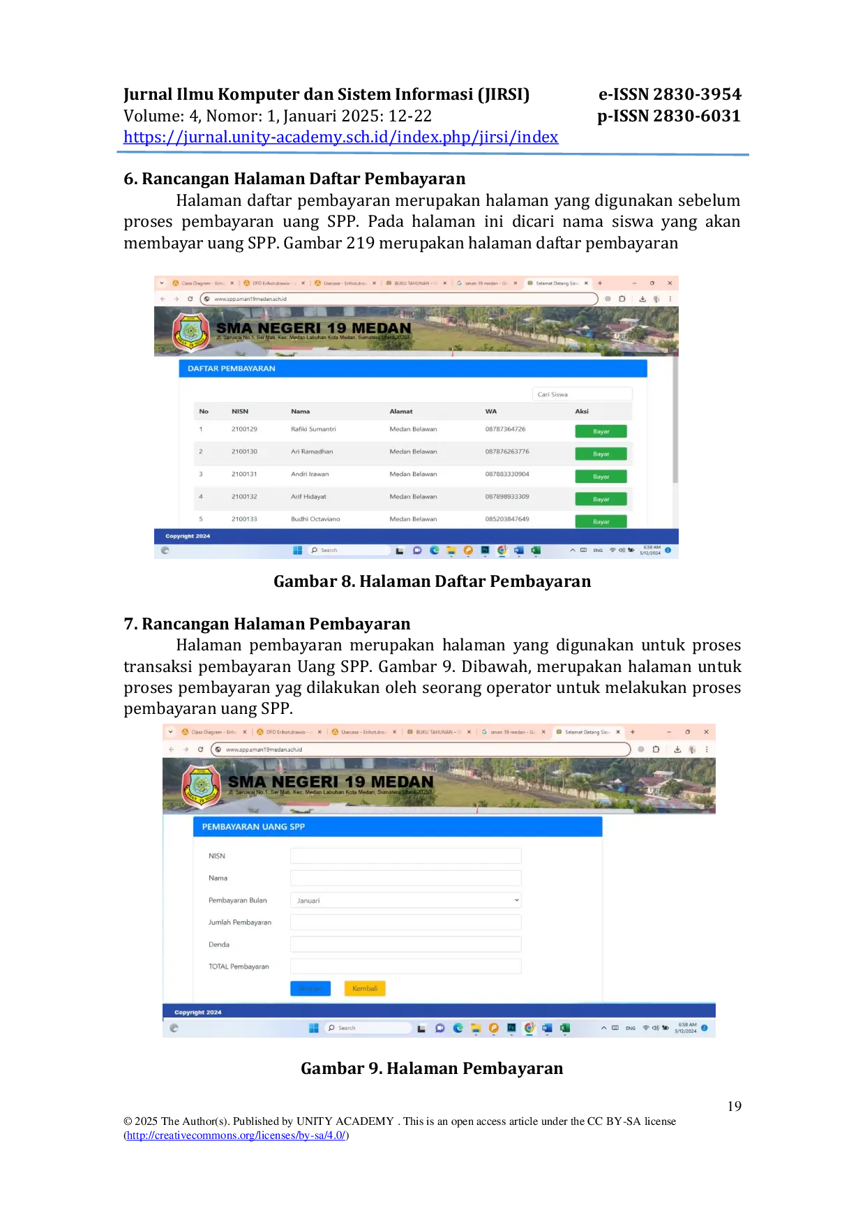 JURIS Perancangan Sistem Informasi Pembayaran Uang Sekolah Berbasis Web