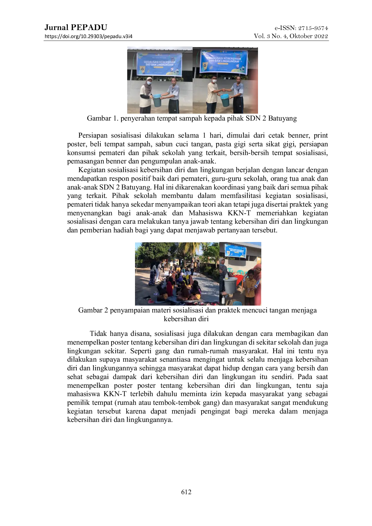 JURIS Meningkatkan Kesadaran Masyarakat Desa Batuyang Tentang Pentingnya Menjaga Kebersihan Diri dan Lingkungan