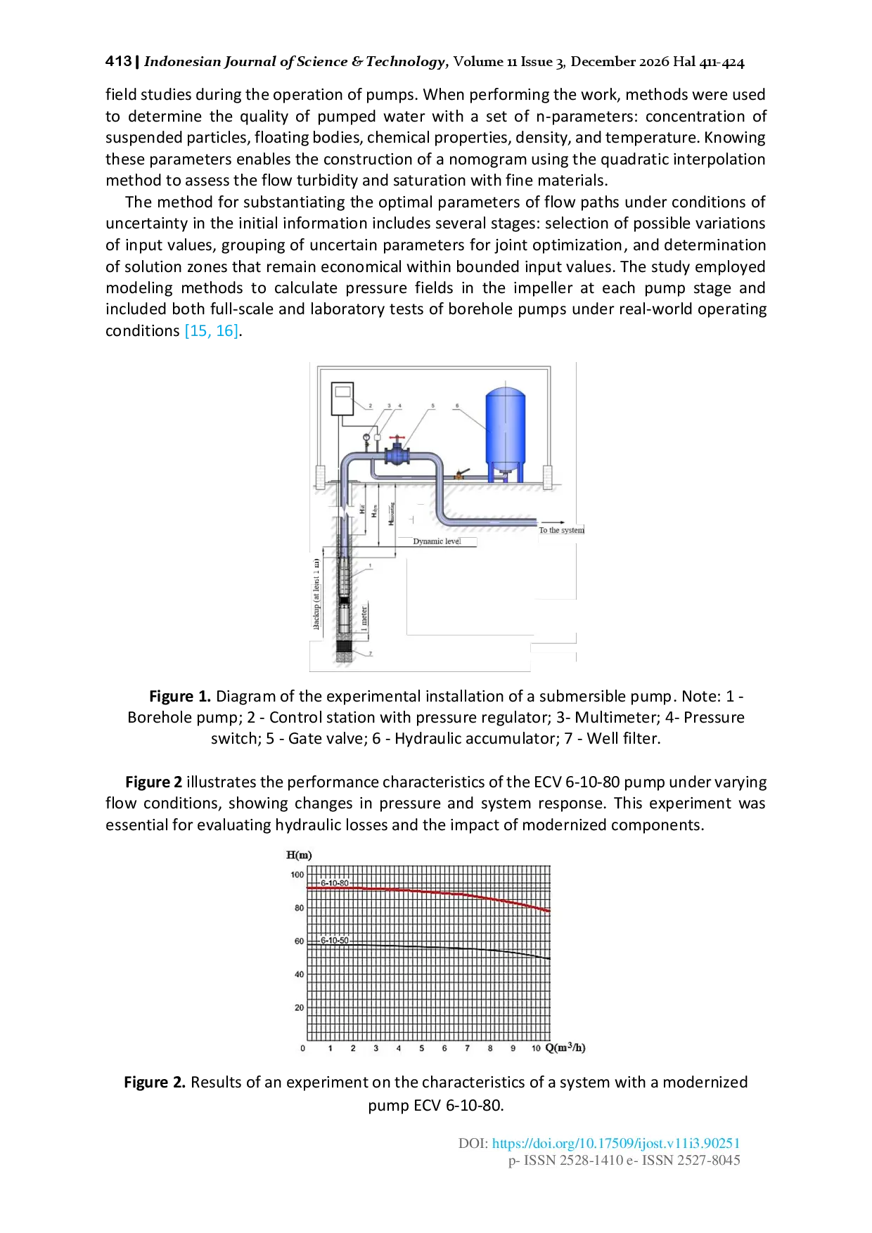 juris Justification of Design Parameters for Efficient Operation of Submersible Pumps to Support Sustainable Development Goals SDGs