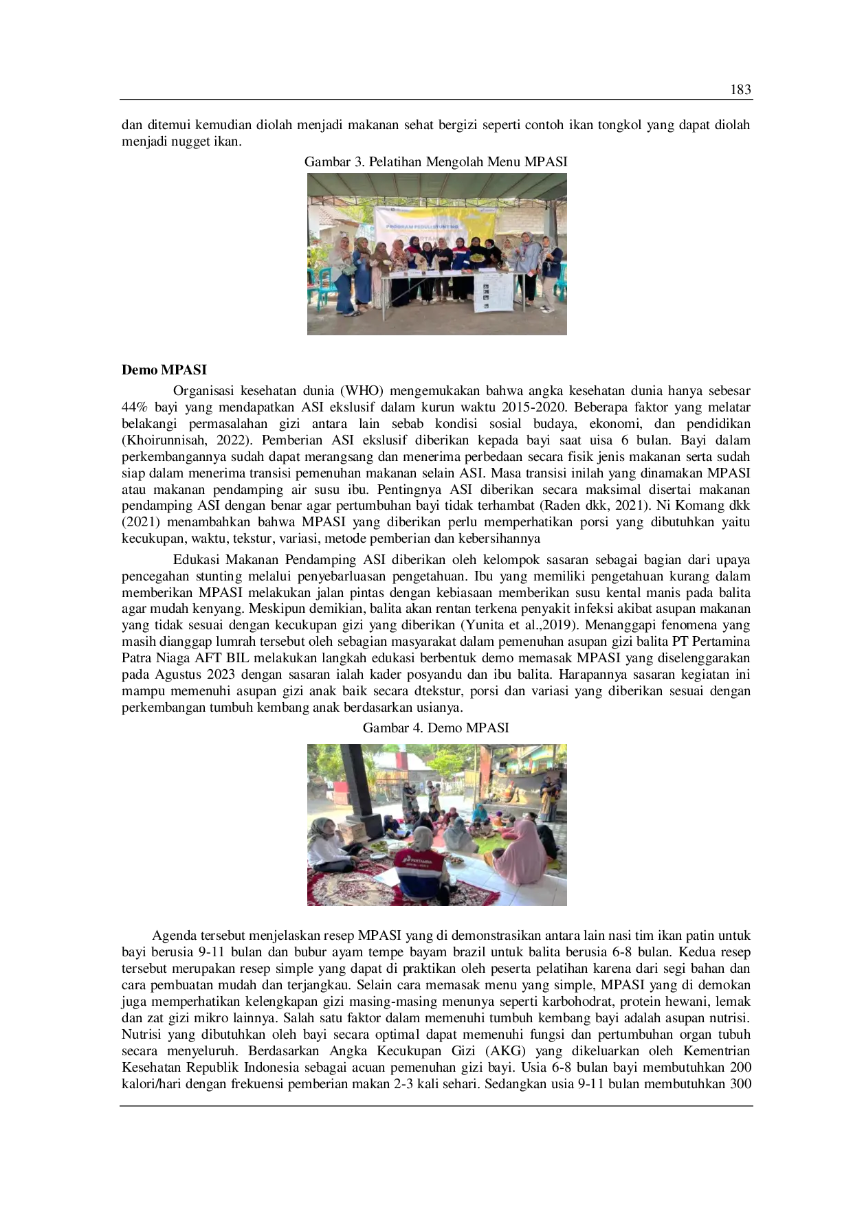 JURIS Analisis Model Pemberdayaan Masyarakat PT Pertamina Patra Niaga Aft Bil Dalam Penanggulangan Penurunan Angka Stunting Di Desa Penujak Kecamatan Praya Barat Kabupaten Lombok Tengah