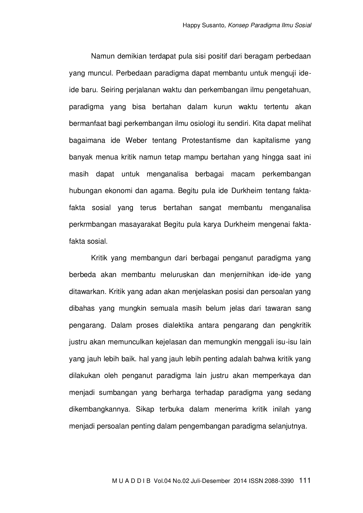 JURIS Konsep Paradigma Ilmu Ilmu Sosial dan Relevansinya Bagi Perkembangan Pengetahuan