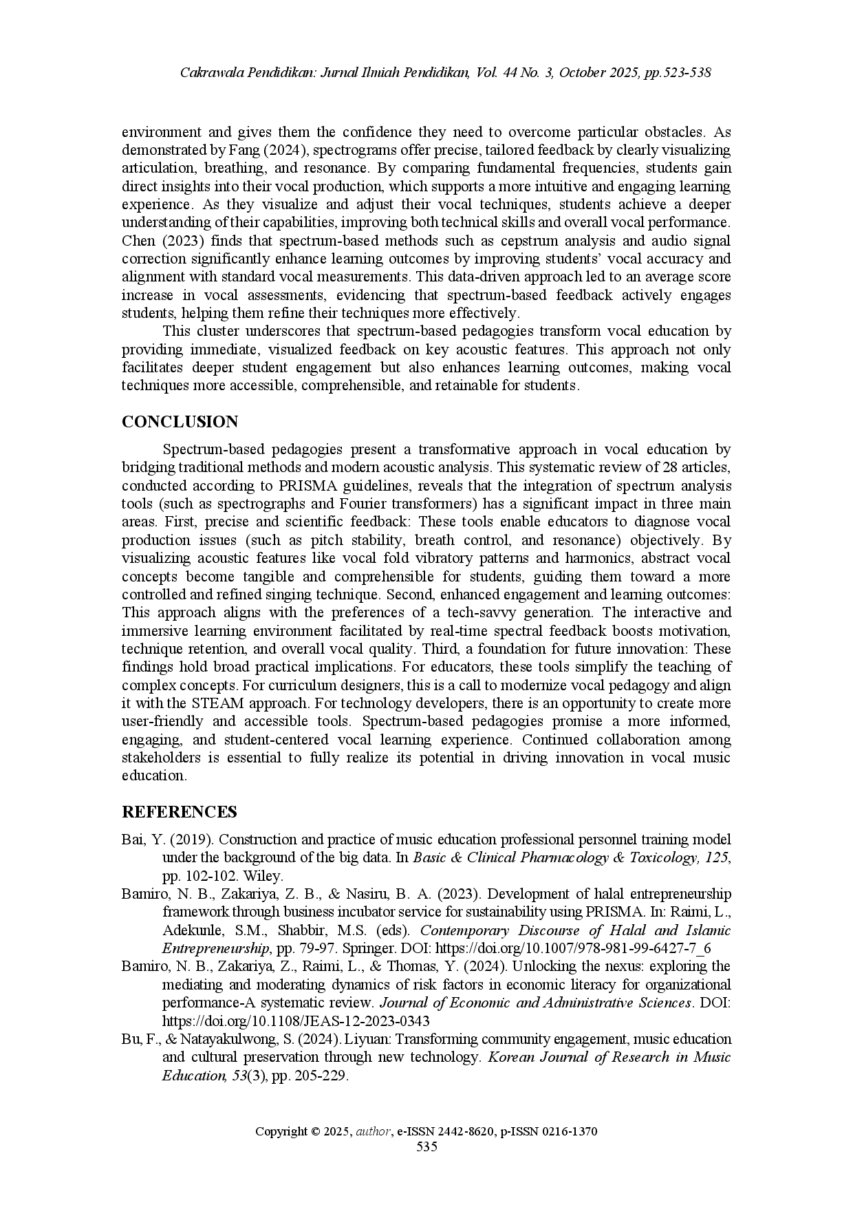 juris Breaking the sound barrier Spectrum based pedagogies in modern vocal music education