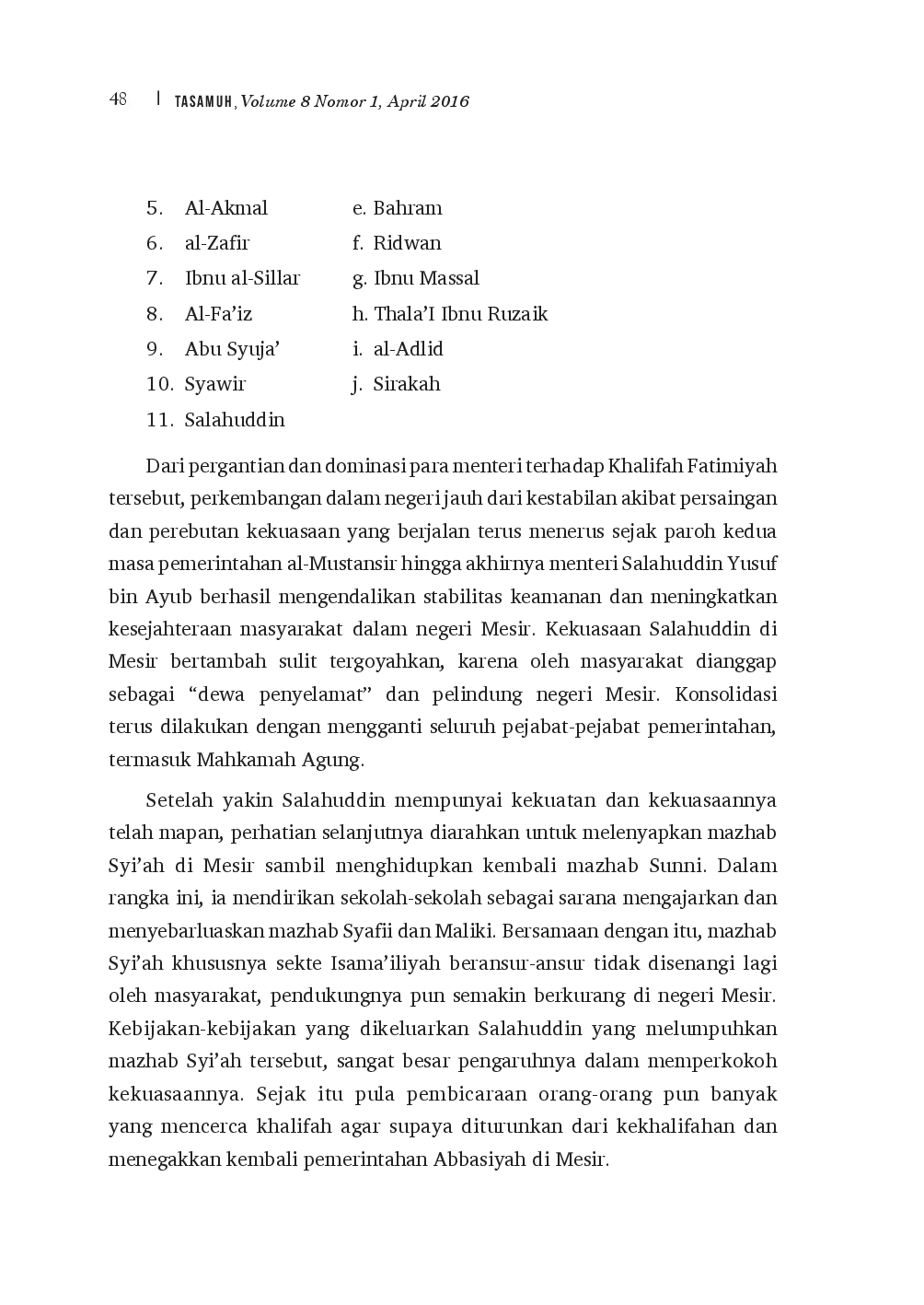 juris Khalifah Fatimiyah Di Mesir