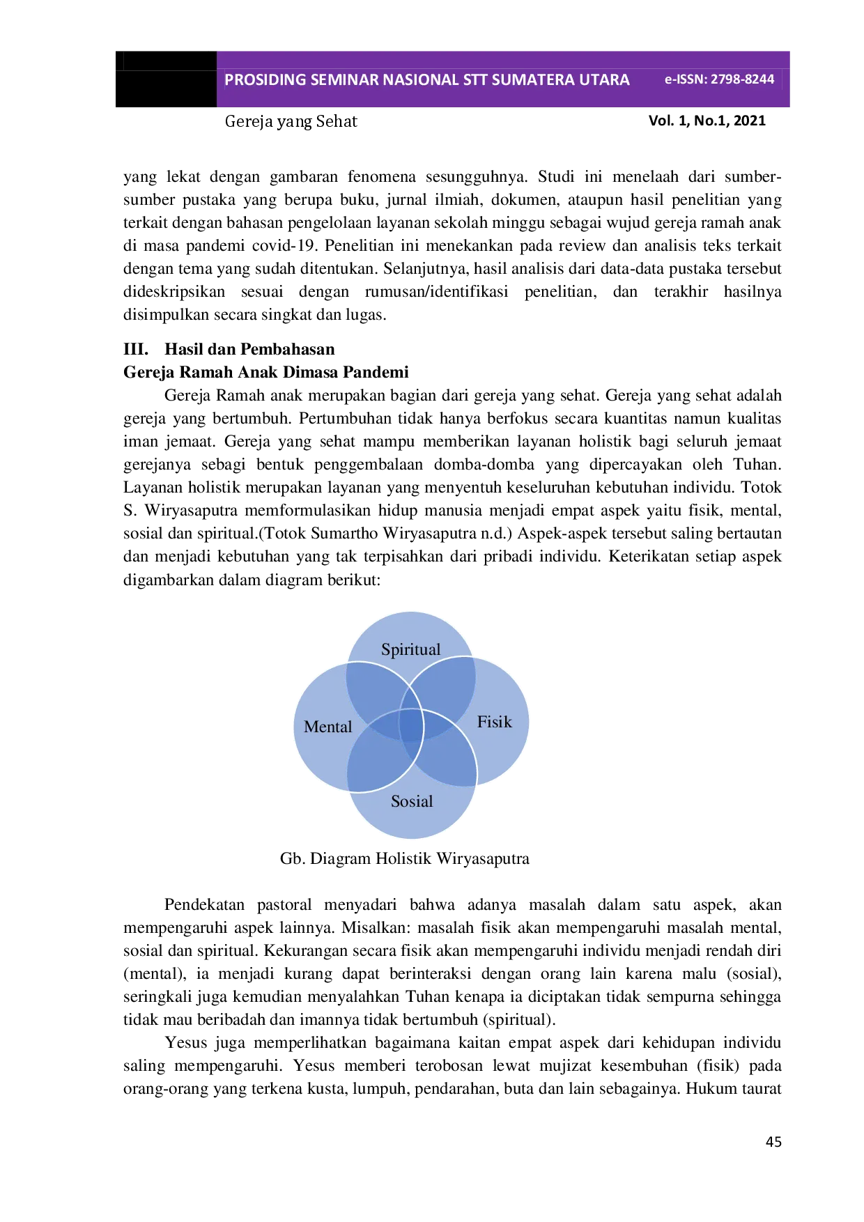 JURIS Modifikasi Layanan Sekolah Minggu sebagai Wujud Gereja Ramah Anak di Masa Pandemi