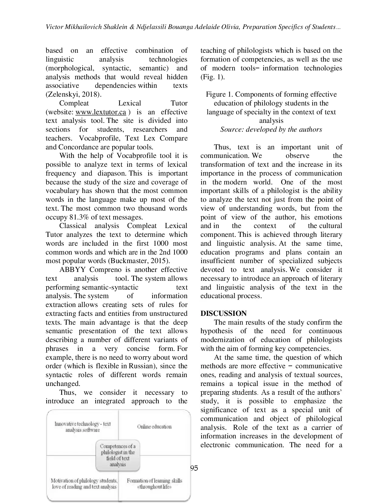 juris Preparation Specifics of Students Philologists Modern Technologies of Literary and Linguistic Text Analysis