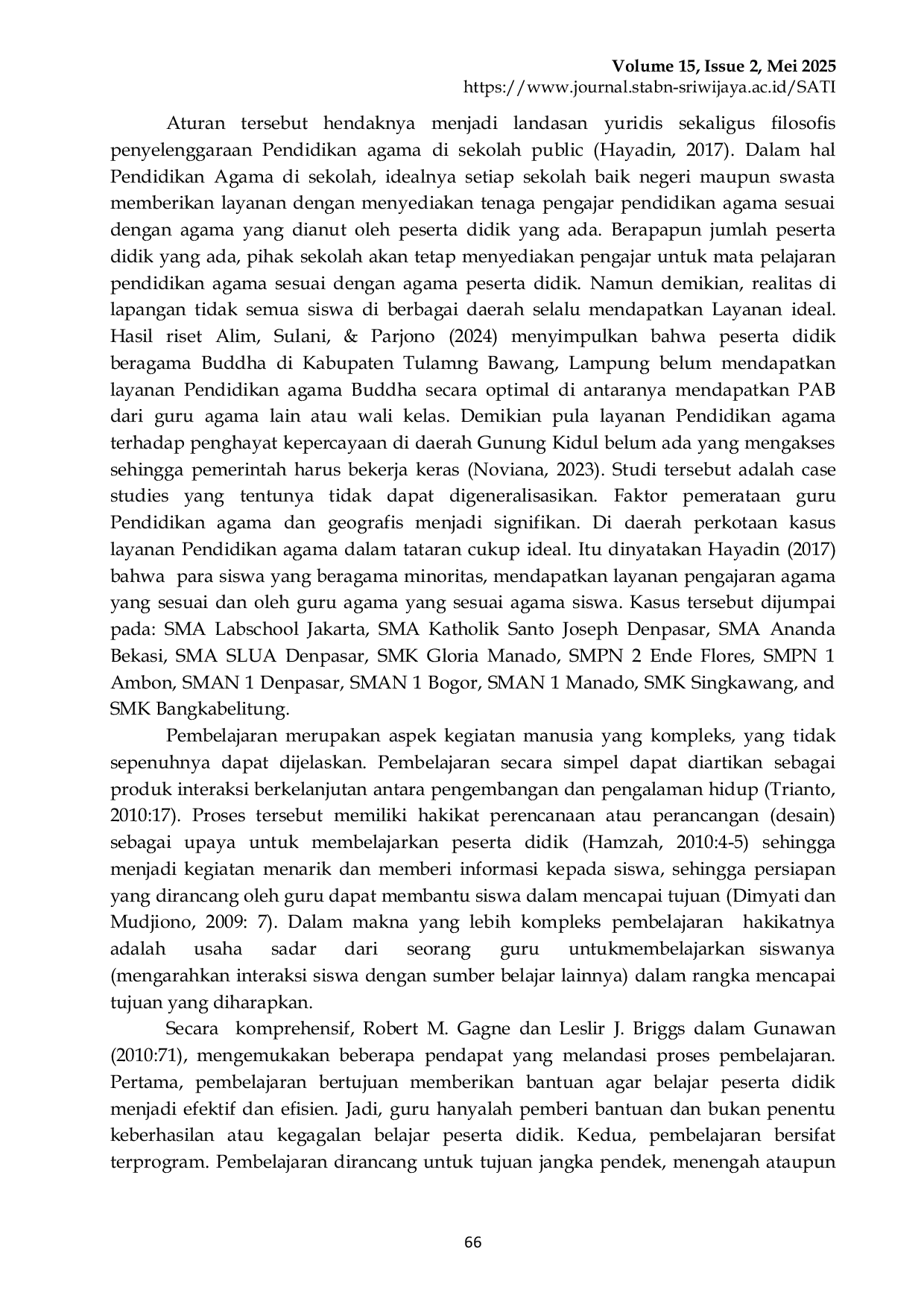 JURIS Problematika Pembelajaran Pendidikan Agama Buddha di Kecamatan Parung Panjang Kabupaten Bogor