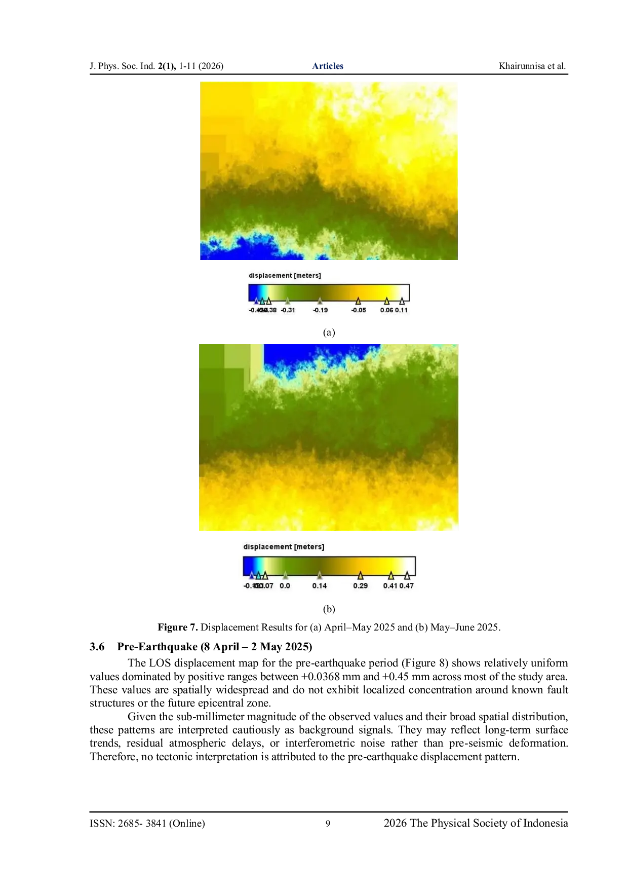 JURIS Co Seismic Surface Deformation Associated with the 2 May 2025 Padang Panjang Earthquake Derived from Sentinel 1 DInSAR