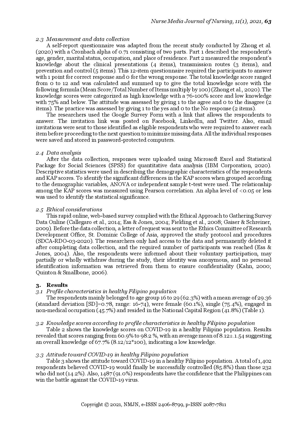 juris Knowledge Attitude and Practice toward COVID 19 among Healthy Population in the Philippines