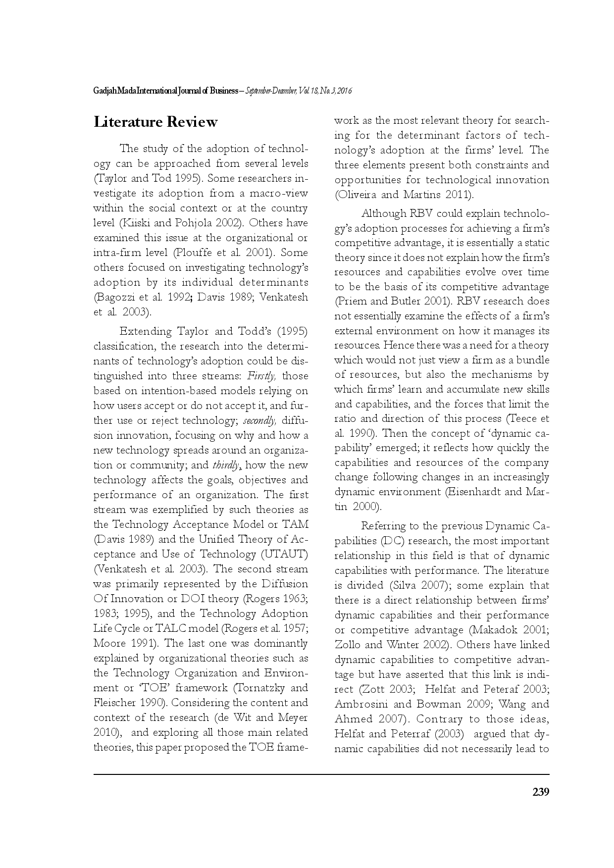 juris The Determinant Factors of Technology Adoption for Improving Firm s Performance An Empirical Research of Indonesia s Electricity Company