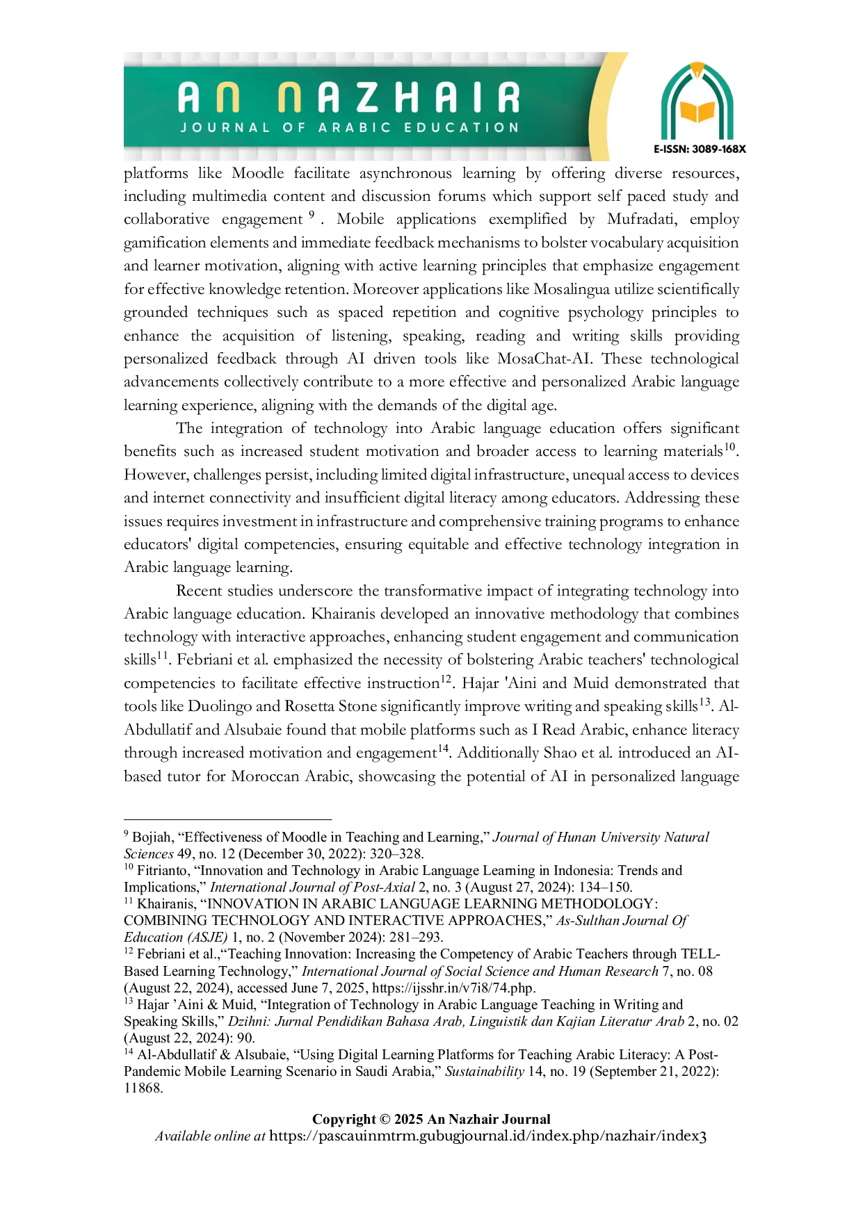 JURIS Innovations in Arabic Language Learning A Systematic Literature Review of Teaching Strategies and Technological Integration