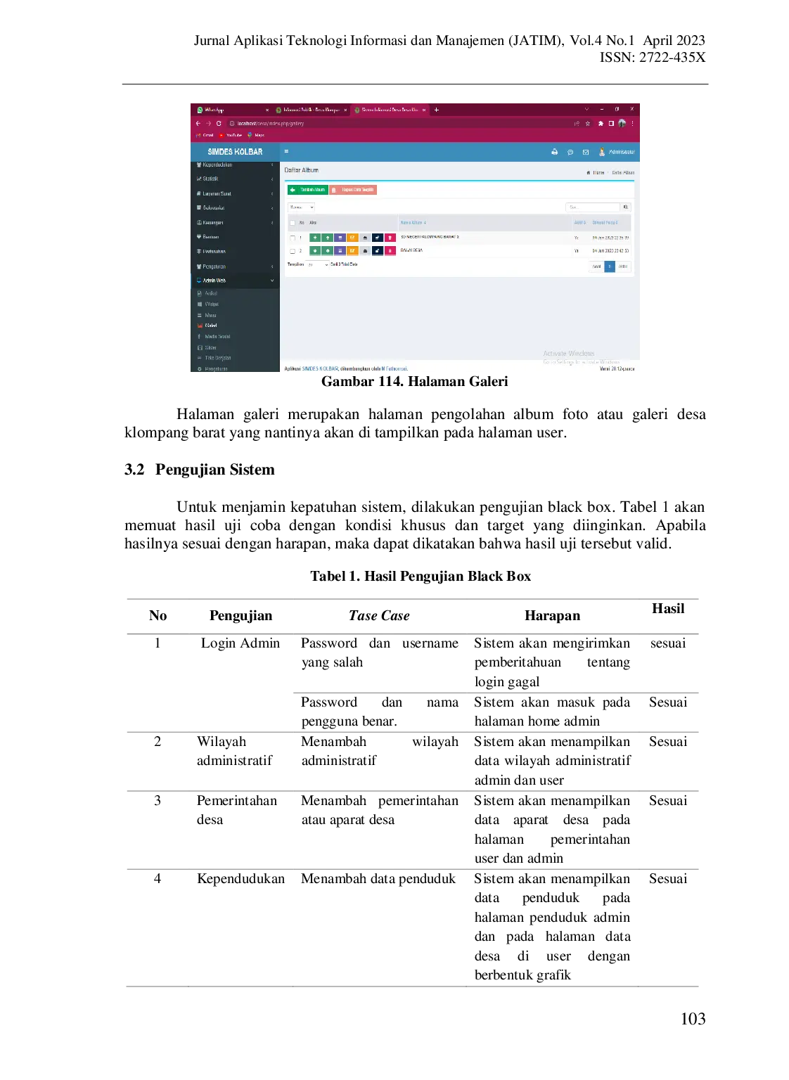 JURIS Rancang Sistem Informasi Desa Cerdas Smart Village di Desa Klompang Barat Berbasis Website