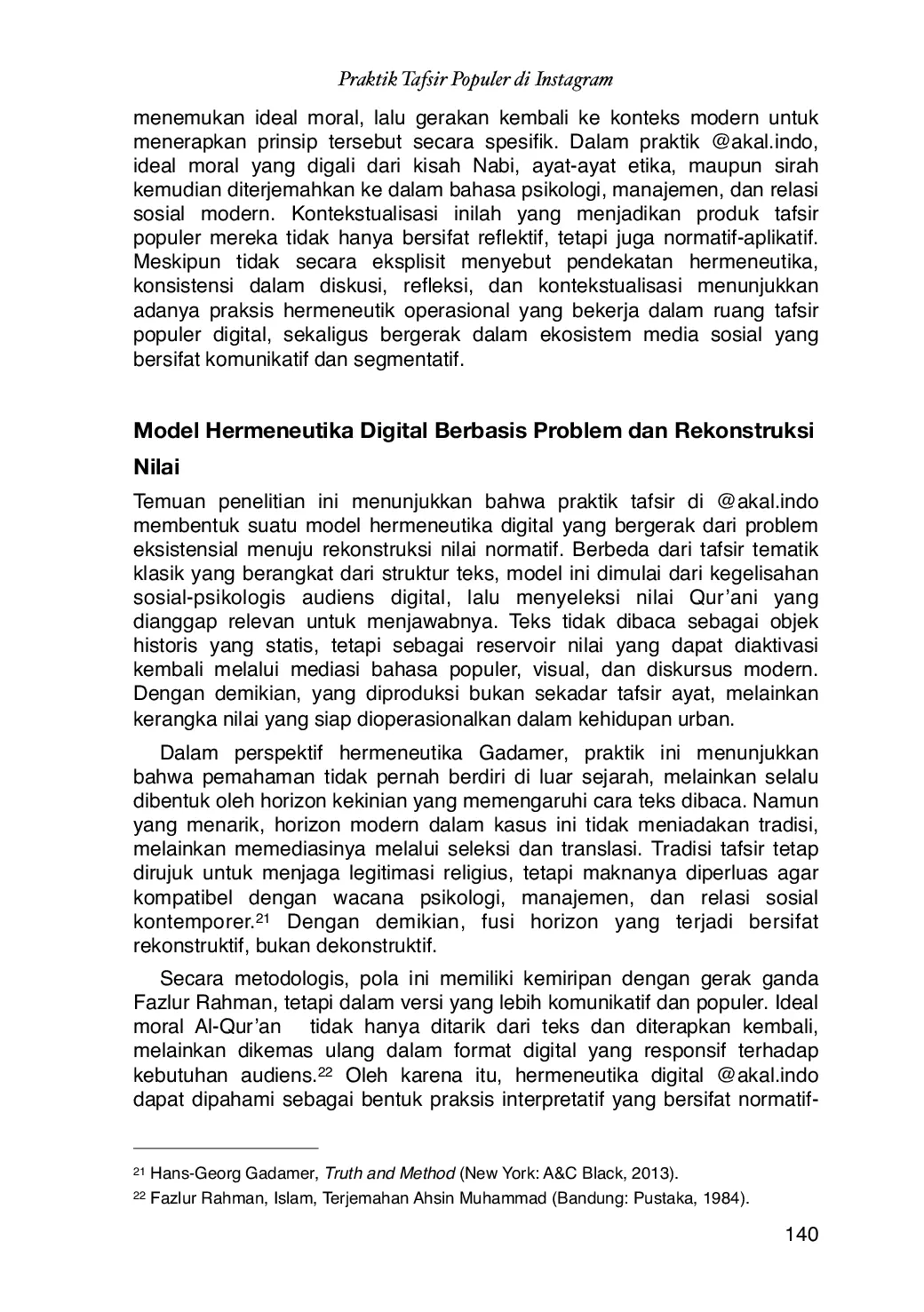 JURIS Praktik Tafsir Populer di Instagram Analisis Hermeneutika Digital pada Akun akal indo