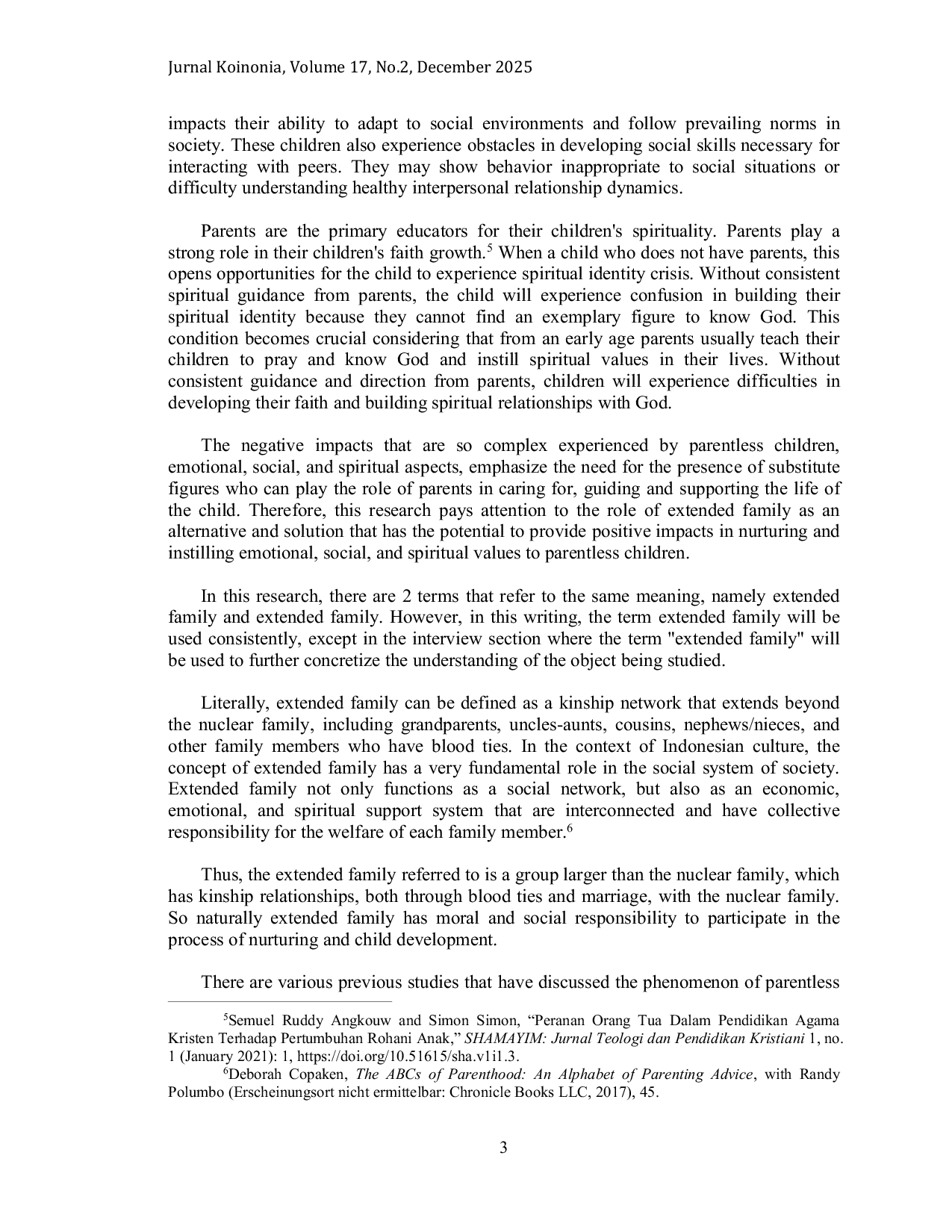 JURIS Holistic Recovery Integration of Emotional Social and Spiritual Support Extended Family for Parentless Children at HKBP Pardamean