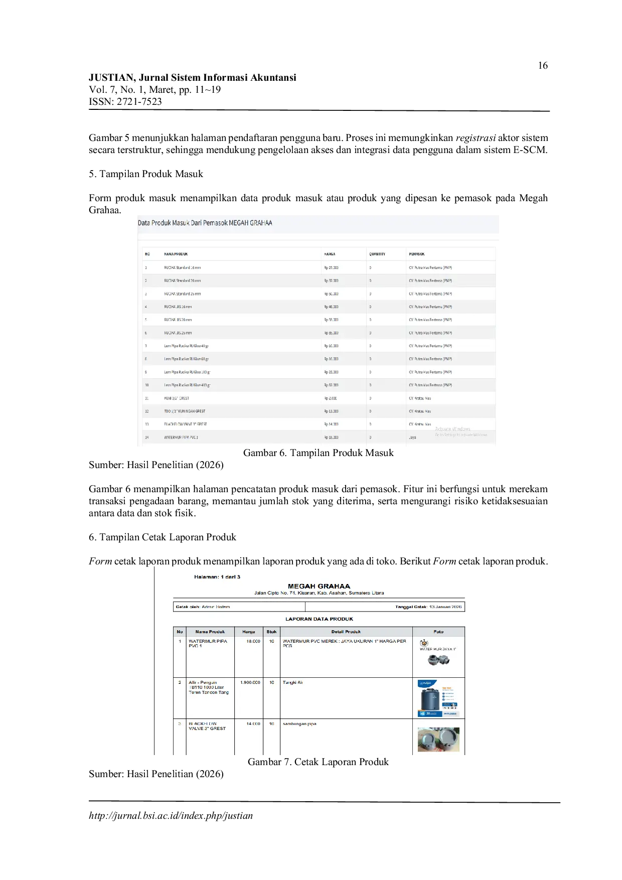 JURIS Pengendalian Pasokan Produk Plumbing di Megah Grahaa Dengan SCM Method Berbasis Web