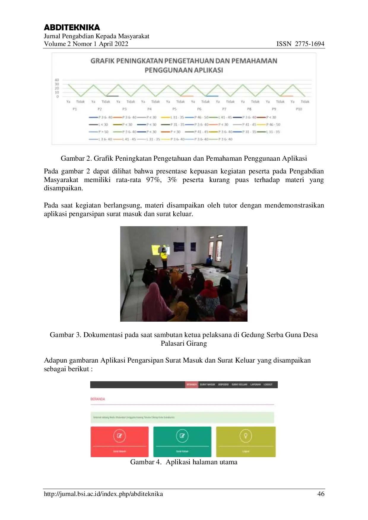 JURIS Pelatihan Penggunaan Aplikasi Surat Masuk dan Surat Keluar Pada Desa Palasari Girang