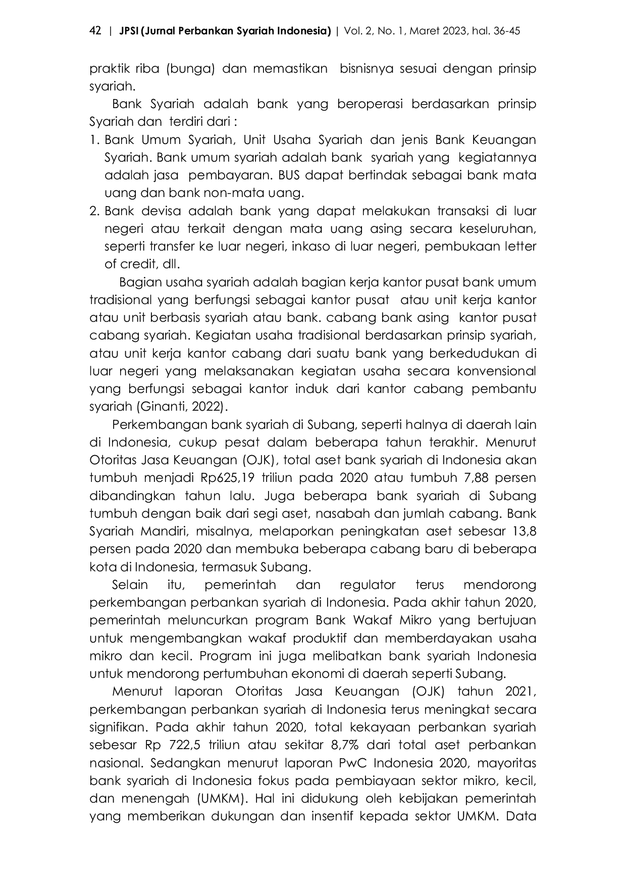 JURIS Analisis Perkembangan Perbankan Syariah di Kabupaten Subang