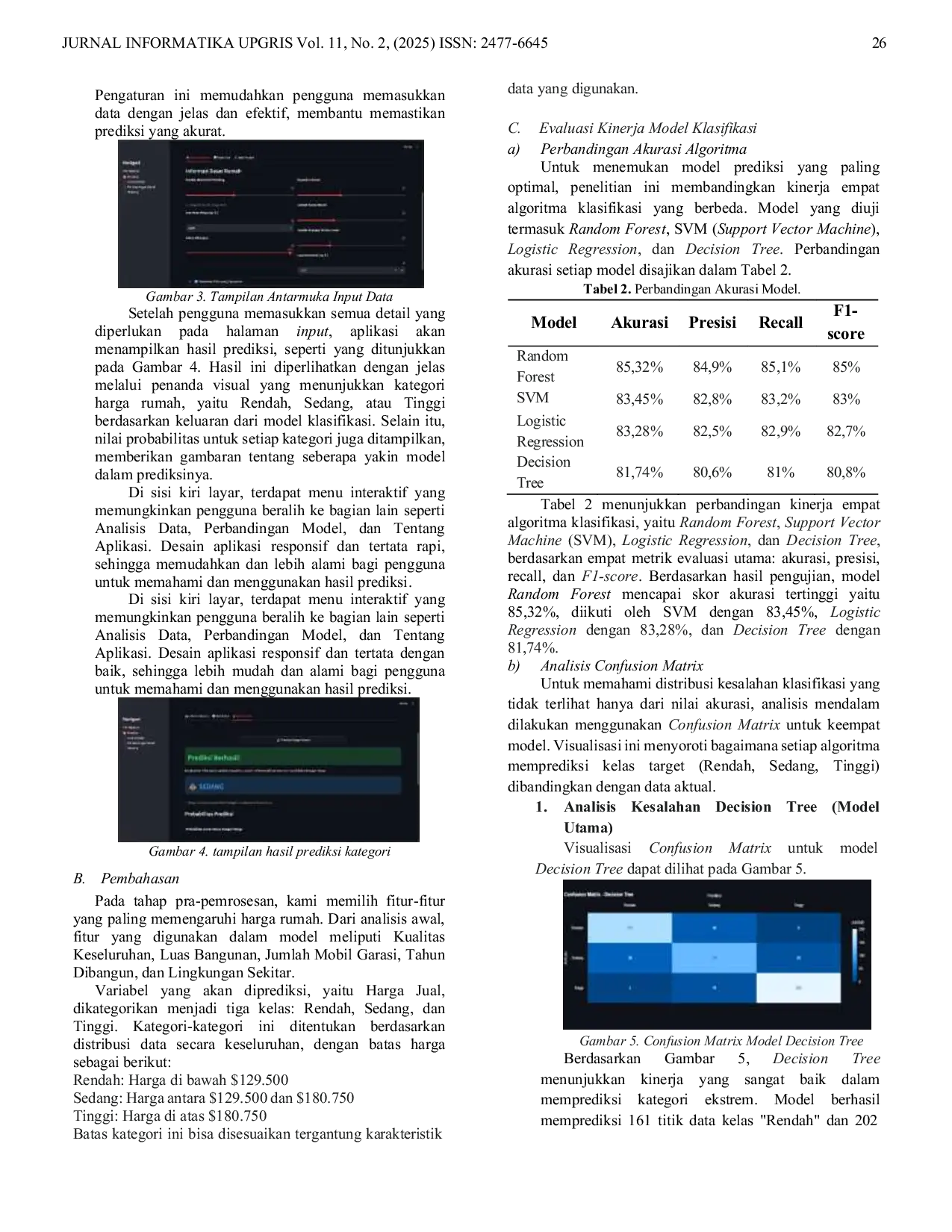 JURIS Pemodelan Klasifikasi Kategori Harga Rumah Menggunakan Algoritma Decision Tree dengan Pendekatan CRISP DM