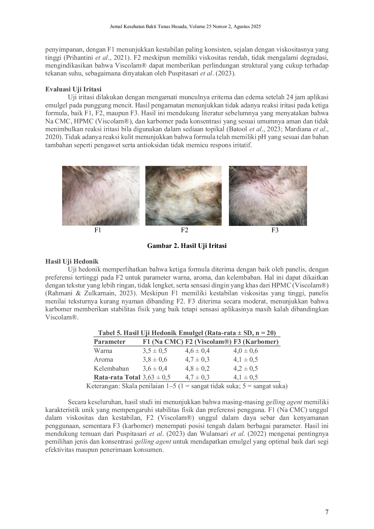 JURIS Optimasi Formulasi Emulgel Topikal Berbasis Minyak Zaitun Peran Gelling Agent Terhadap Viskositas Ph Daya Sebar Dan Keamanan