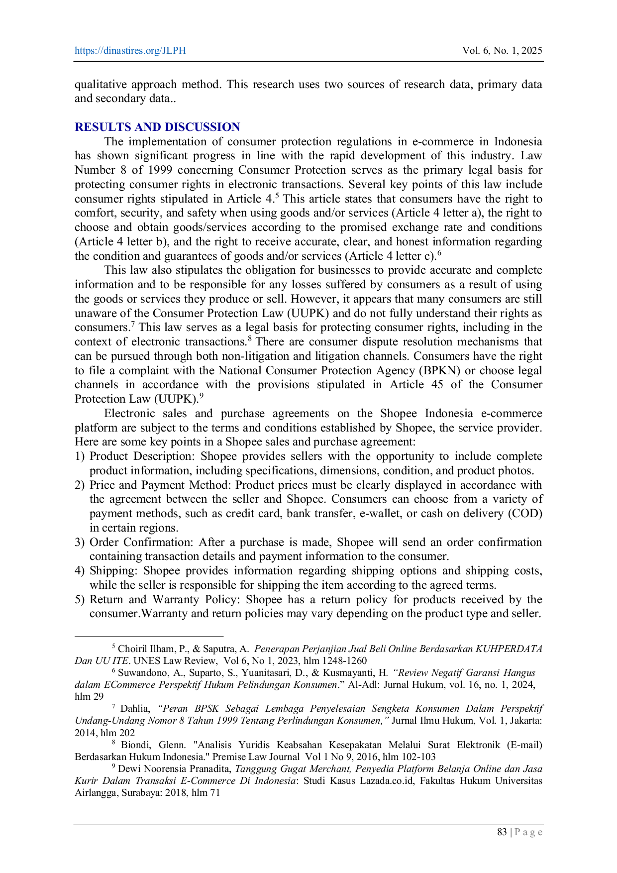 JURIS Dispute Resolution In Online Sales And Purchase Agreements On E Commerce Shopee