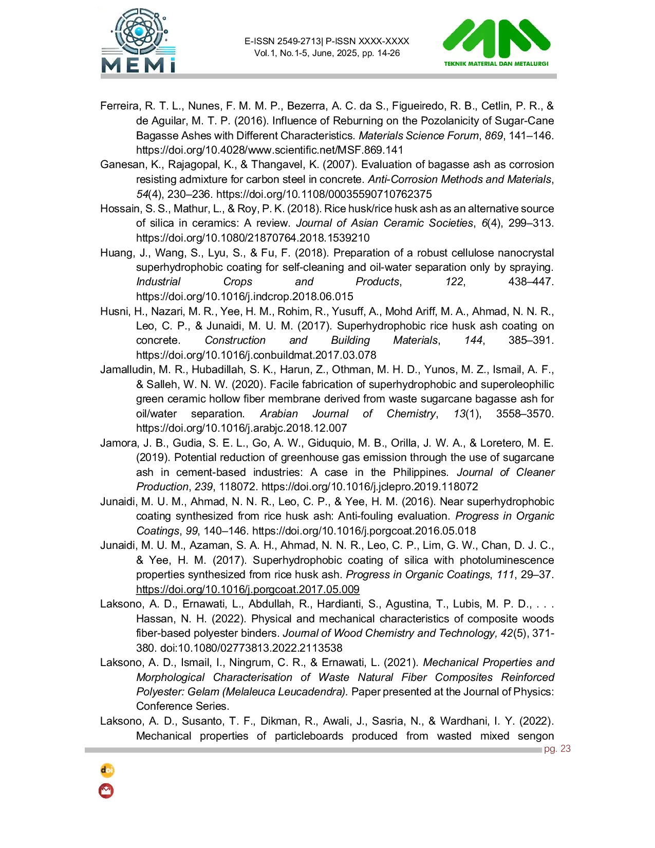 JURIS Natural Hydrophobic Coating Application of Agricultural Waste for Re engineering AWARE